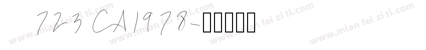    723 CA1978字体转换